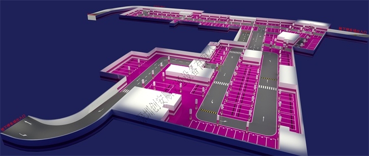 商業(yè)廣場地下停車場效果圖 商業(yè)廣場地下停車場效果圖